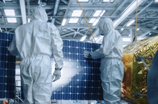Alternatives to silicon-based solar cells could allow solar panel production to move out of cleanrooms like this.