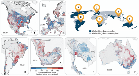 Global groundwater wells